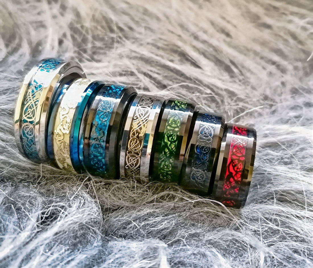 25+ Celtic Dragon Rings and Wedding Bands | Myths, Symbolism and Buying Guide