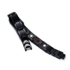 Men's Black Magnetic Stainless Steel Masonic Bracelet Carbon Fiber-Bracelets-Innovato Design-Innovato Design