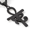 Egyptian Eye of Horus on Ankh Pendant Stainless Steel Chain Necklace-Necklaces-Innovato Design-Innovato Design