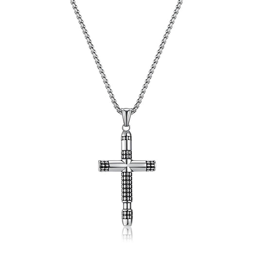 Nail Cross Stainless Steel Pendant Christian Vintage Necklace-Necklaces-Innovato Design-Innovato Design