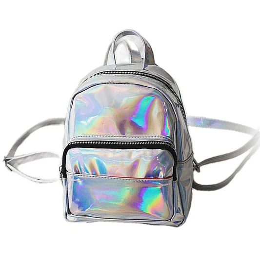 Transparent Laser Backpack Shoulder Bag for Girls