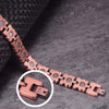 Two Tone Copper Bracelet Engraved Cross Arthritis Relief Adjustable-Bracelets-Innovato Design-Innovato Design