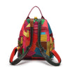 Genuine Leather Bag with Patchwork Design MultiColor and Black