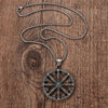 Men Stainless Steel Dharma Chakra Pendant Dharma Wheel of Law Buddhist Symbol Necklace-Necklaces-Innovato Design-Innovato Design