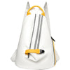 Large Side Zipper Leather Backpack in Multiple Colors-Leather Backpacks-Innovato Design-White-10 in-Innovato Design