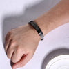 Stainless Steel Bracelet Bangle Cuff Black Cross Bible Cross Lords Prayer-Bracelets-Innovato Design-Innovato Design