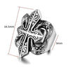 Big Cross 316L Stainless Steel Fashion Punk Style Ring-Rings-Innovato Design-7-Innovato Design