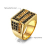 Men Cubic Zirconia Stainless Steel Ring, Classic Wedding Band-Rings-Innovato Design-8-Innovato Design