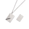 Love You Letter Envelope Locket Pendant Couple Necklace Set-Necklaces-Innovato Design-Gold-Innovato Design