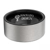 10mm Black Silver Brushed Top Tungsten Carbide Ring-Rings-Innovato Design-7-Innovato Design