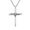 Men's Stainless Steel Pendant Necklace Nail Cross Polished Gold Silver Black-Necklaces-Innovato Design-Silver-Innovato Design