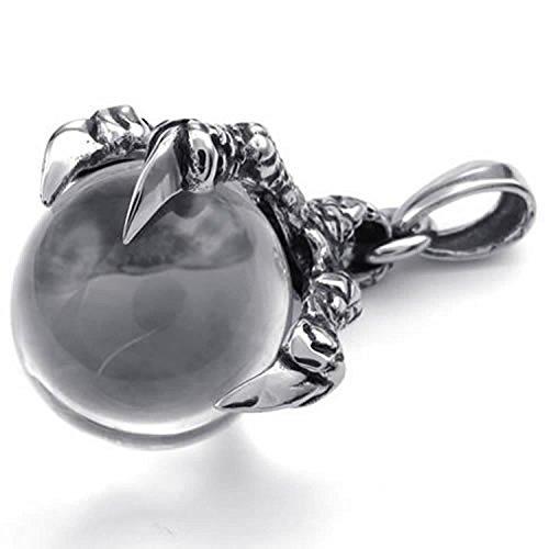 Men's Biker Gothic Dragon Claw Stainless Steel Pendant Necklace-Necklaces-Innovato Design-Innovato Design