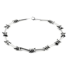 Men's Punk Gothic Alloy Barbed Wire Necklace-Necklaces-Innovato Design-Innovato Design