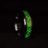 8 mm Gold Celtic Dragon Luminous Glow Tungsten Carbide Wedding Ring for Men Women-Rings-Innovato-7-Innovato Design