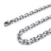 Men Snake Wing Cross Sword CZ Stainless Steel Pendant Necklace, Black, 24 inch Chain-Necklaces-Innovato Design-Innovato Design