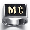 Men Stainless Steel MC Biker Ring Silver Gold-Rings-Innovato Design-8-Innovato Design