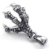 Men's Biker Gothic Dragon Claw Stainless Steel Pendant Necklace-Necklaces-Innovato Design-Innovato Design