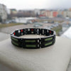 Black Titanium Magnetic Carbon 4 Elements Carbon Fiber Bracelet-Bracelets-Innovato Design-Green-Innovato Design