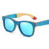 Polarized Men's Wooden Bamboo Sunglasses with Box Set-wooden sunglasses-Innovato Design-Blue-Innovato Design