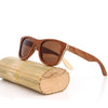 Polarized Men's Wooden Bamboo Sunglasses with Box Set-wooden sunglasses-Innovato Design-Light Brown-Innovato Design