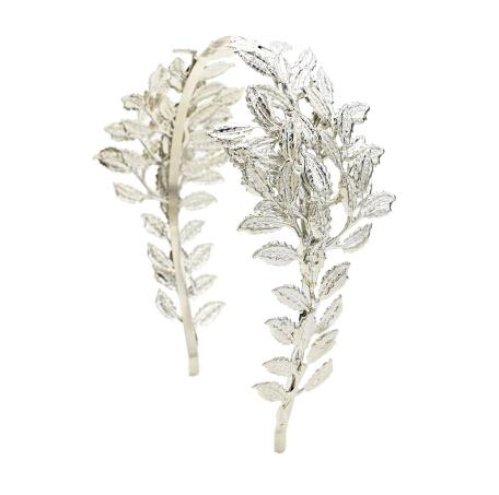 Laurel Leaf Roman Caesar Crown for Wedding or Prom-Crowns-Innovato Design-Silver-Innovato Design