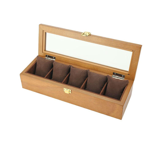 5 Slots European Wooden Mechanical Watch Organizer-Watch Box-Innovato Design-Innovato Design