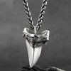 Shark Tooth 925 Sterling Silver Hip-hop Pendant-Necklaces-Innovato Design-23.62in-Innovato Design