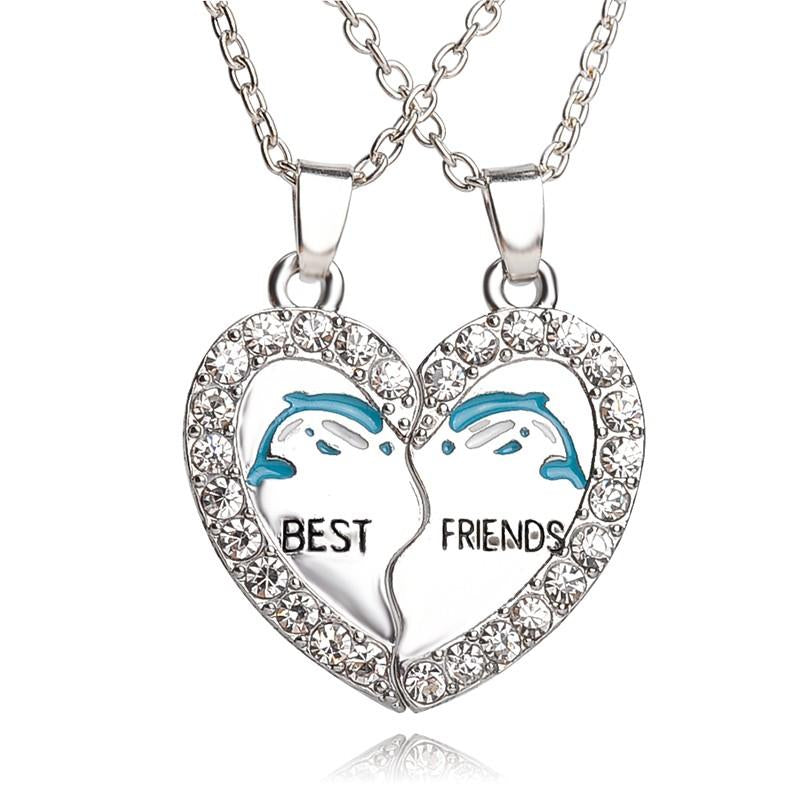 Crystal hot sale bff necklaces