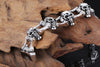 Men’s Stainless Steel Skull Biker Link Chain Bracelet-Skull Bracelet-Innovato Design-Innovato Design