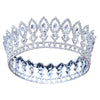 Princes & Queen Baroque Tiaras and Crowns for Women-Crowns-Innovato Design-Silver White Tiara-Innovato Design