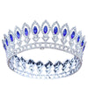 Princes & Queen Baroque Tiaras and Crowns for Women-Crowns-Innovato Design-Silver Navy Tiara-Innovato Design