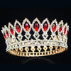 Princes & Queen Baroque Tiaras and Crowns for Women-Crowns-Innovato Design-Gold Red-Innovato Design