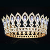 Princes & Queen Baroque Tiaras and Crowns for Women-Crowns-Innovato Design-Gold Purple-Innovato Design