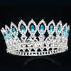 Princes & Queen Baroque Tiaras and Crowns for Women-Crowns-Innovato Design-Silver Lake Blue-Innovato Design