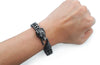 Antique Black Stainless Steel Viking Wolf Chain Bracelet-Bracelets-Innovato Design-Innovato Design