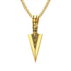 Tribal Viking Spear Blade Pendant with Necklace Chain-Necklaces-Innovato Design-Gold-Innovato Design