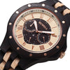 Luxury Wooden Watch with Wooden Bracelet and Quartz Display-Watches-Innovato Design-EBONY MAPLE WOOD-Innovato Design