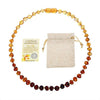 Natural Baltic Amber Stone Beaded Necklace Accessory-Necklaces-Innovato Design-Raw Lemon-45CM Adult Necklace-Innovato Design