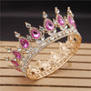 Royal Queen & King Tiaras and Crowns for Wedding, Pageant Prom-Crowns-Innovato Design-Gold Rose-Innovato Design