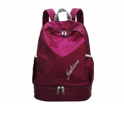 Gym Backpack 20 Litre with Dry and Wet Separator with Shoe Compartment-Sport Backpacks-Innovato Design-Purple-Innovato Design