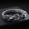 Men’s Stainless Steel Devil’s Skull Gothic Bracelet-Skull Bracelet-Innovato Design-8.30 inch-Innovato Design