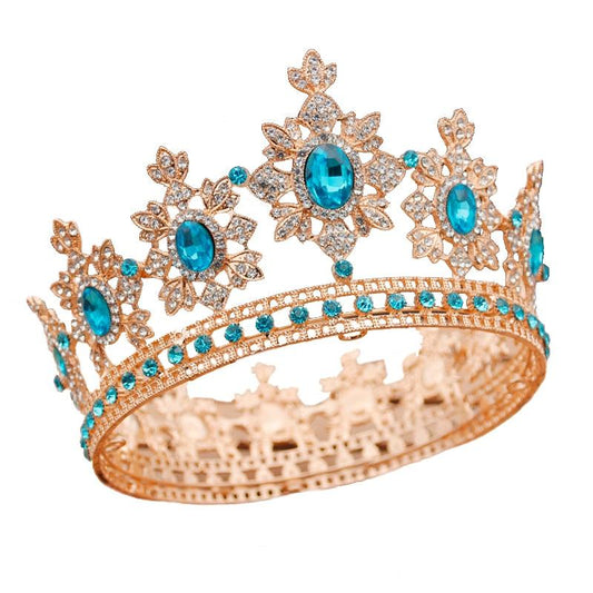 Vintage Royal King & Queen Crown for Wedding or Prom-Crowns-Innovato Design-White-Innovato Design