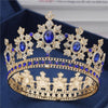 Vintage Royal King & Queen Crown for Wedding or Prom-Crowns-Innovato Design-Blue-Innovato Design