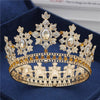 Vintage Royal King & Queen Crown for Wedding or Prom-Crowns-Innovato Design-Yellow-Innovato Design