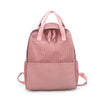 Fashion Corduroy 20 to 35 Litre Backpack for Women-corduroy backpacks-Innovato Design-Pink-Innovato Design
