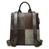 Colorful and Trendy Patchwork Design on Leather Backpack for Women-Leather Backpacks-Innovato Design-Innovato Design