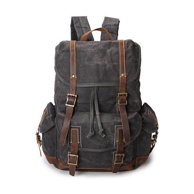 Canvas Leather 14 inch Laptop and Luggage Backpack 20 to 35 Litre – Innovato Design Canvas Leather 14 inch Laptop and Luggage Backpack 20 to 35 Litre – Innovato Design