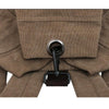 Brown Canvas Leather Backpack 20 Litre for Men and Women-Canvas and Leather Backpack-Innovato Design-Innovato Design