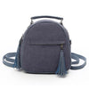 Bohemian Corduroy Small Tassel 20 Litre Backpack-corduroy backpacks-Innovato Design-Blue-Innovato Design