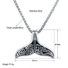 Stainless Steel Dolphin Tail Pendant Necklace-Necklaces-Innovato Design-Gold-24-Innovato Design